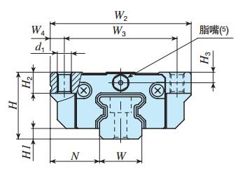 IKOMXC20C2R660T3UP直線導(dǎo)軌尺寸圖